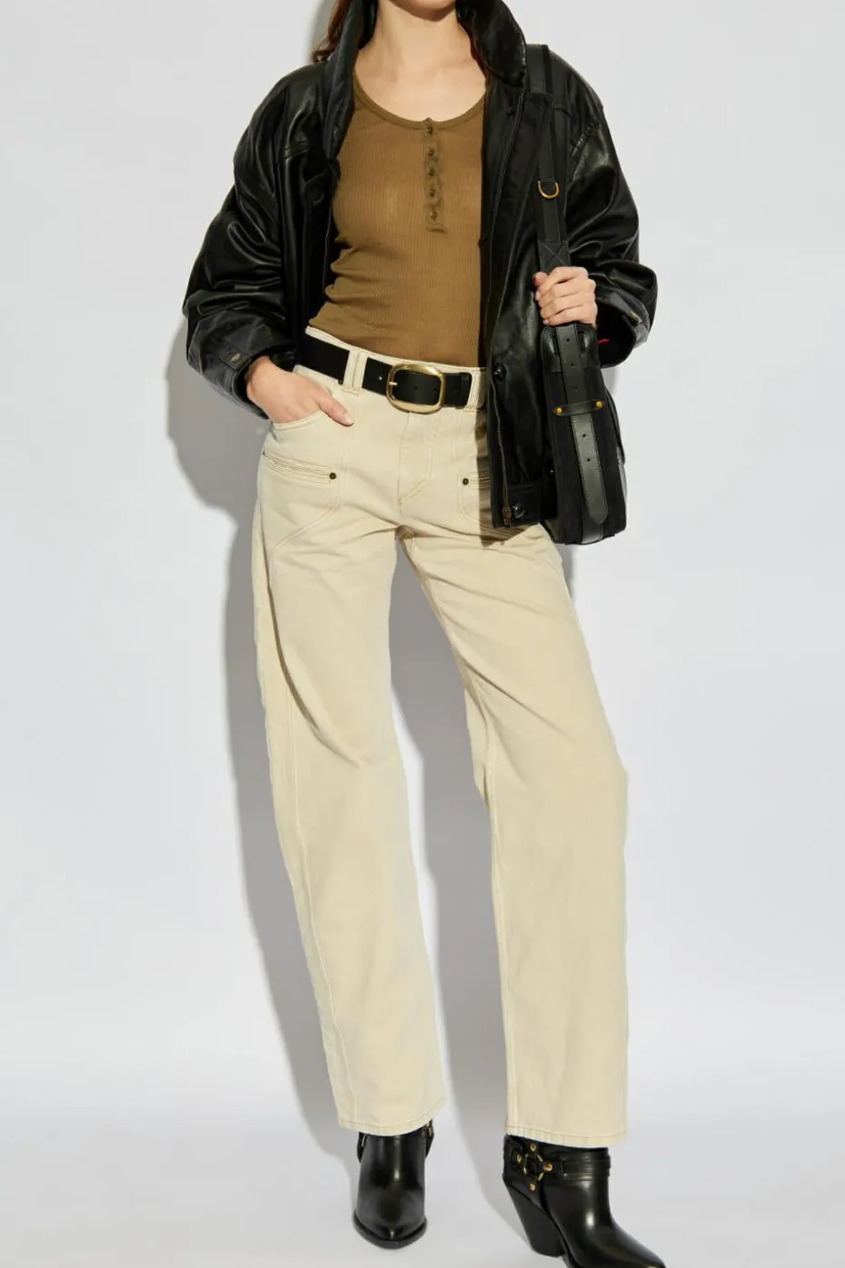 Isabel Marant GREEN Ribbed top Lamyli