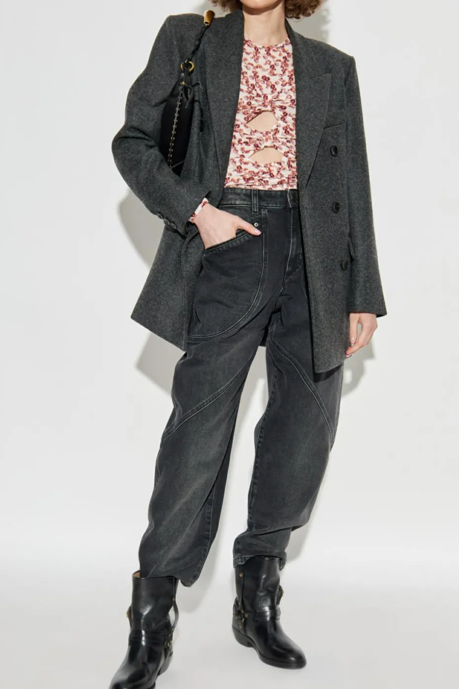 Isabel Marant GREY Short coat "Isidora"