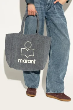 Isabel Marant GREY "Yenky Small" shopper bag