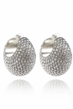 Isabel Marant SILVER Earrings with glass application