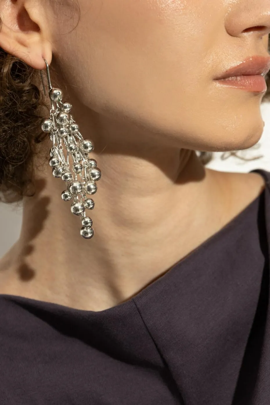 Isabel Marant SILVER Long earrings "Tiva"