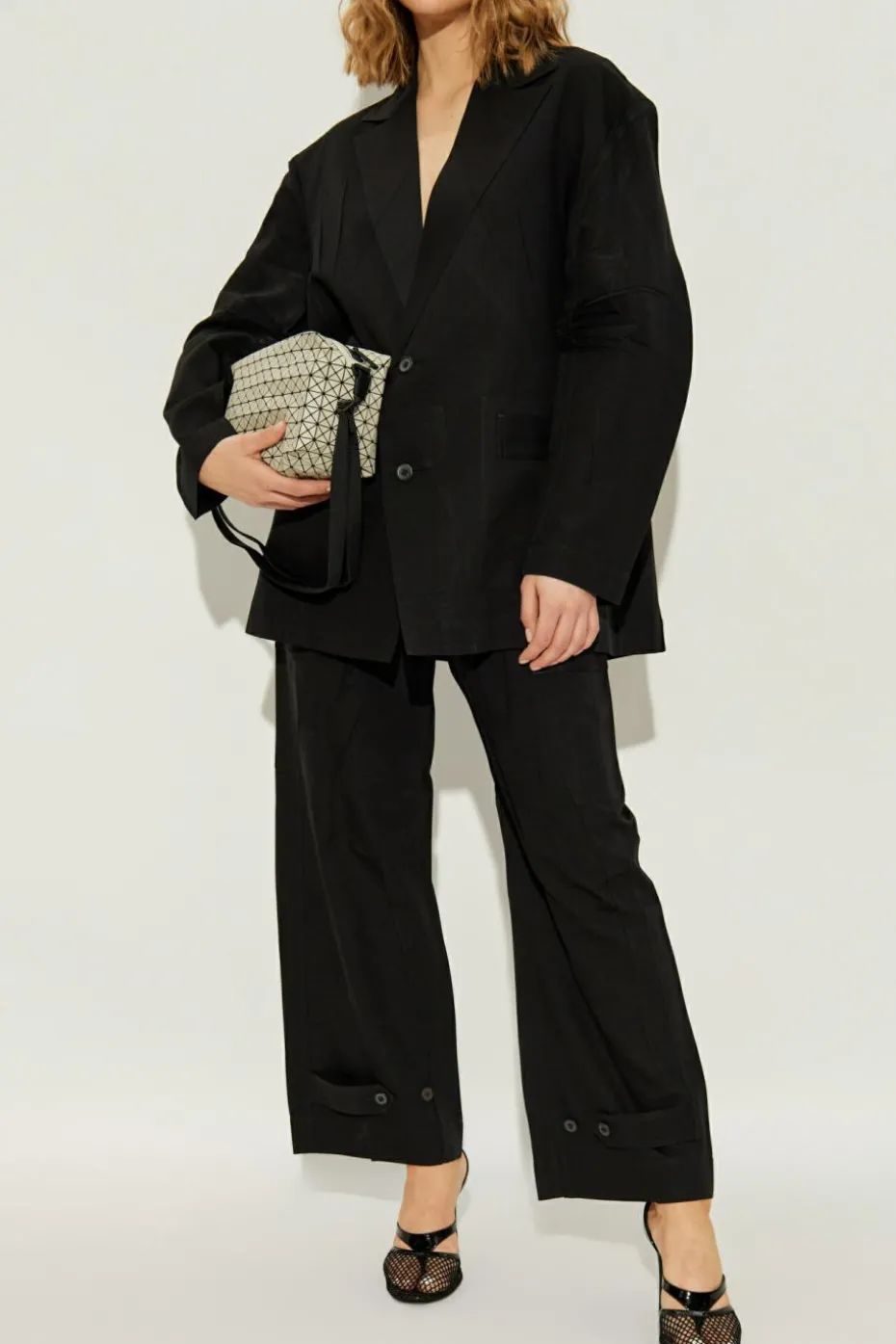 Issey Miyake BLACK Pants with pockets