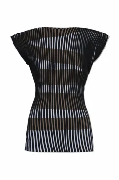 Issey Miyake BLACK Pleated top