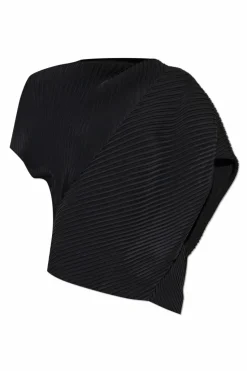 Issey Miyake BLACK Pleated top