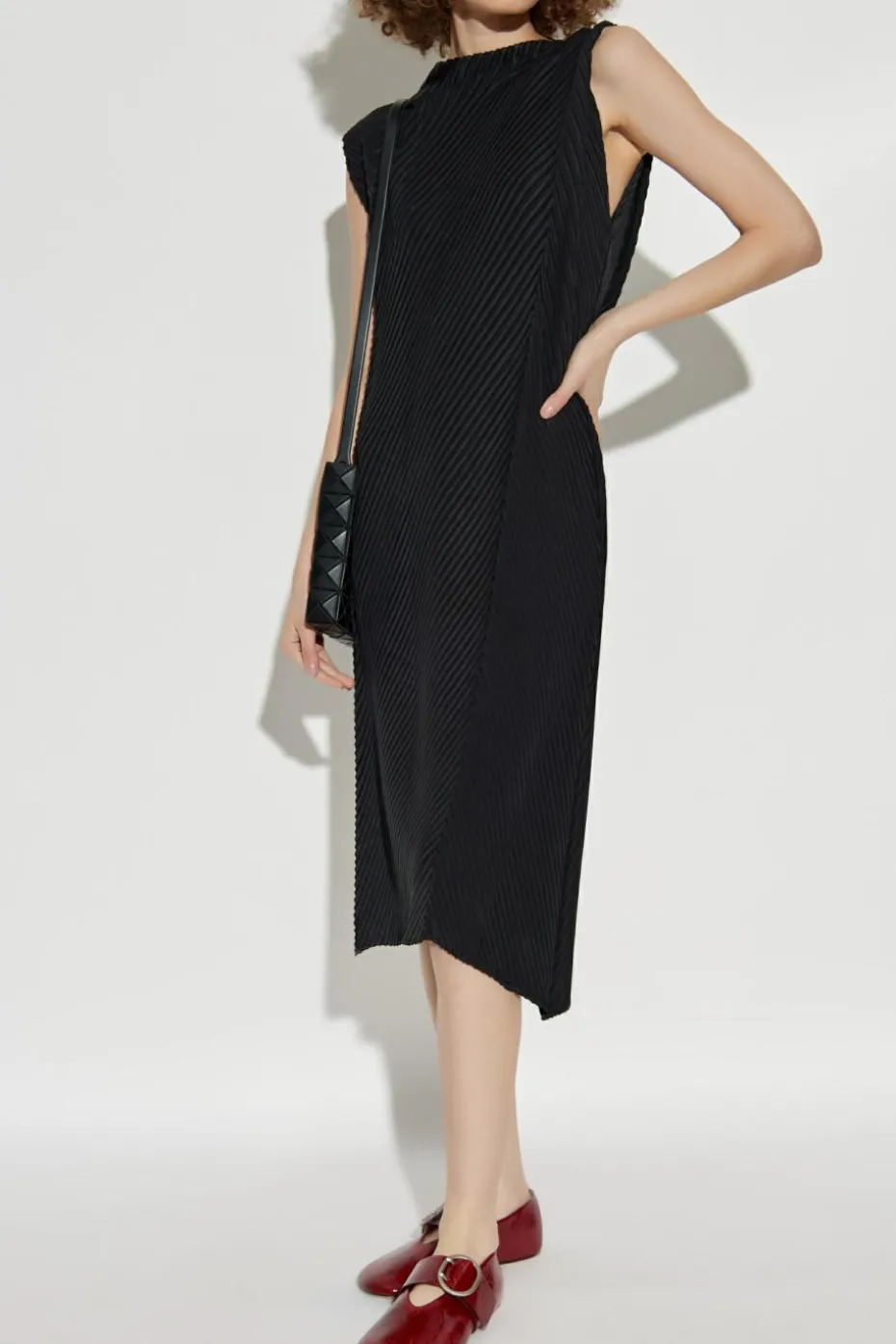 Issey Miyake BLACK Pleated dress