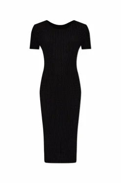 Issey Miyake BLACK Pleated dress