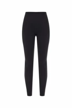 Issey Miyake BLACK Trousers with decorative trim