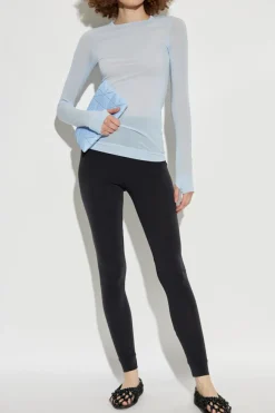 Issey Miyake BLACK Trousers with decorative trim