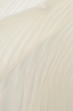 Issey Miyake cream Pleated scarf