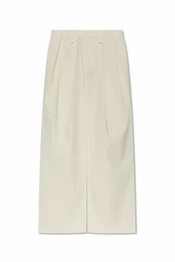 Issey Miyake cream Pleated pants