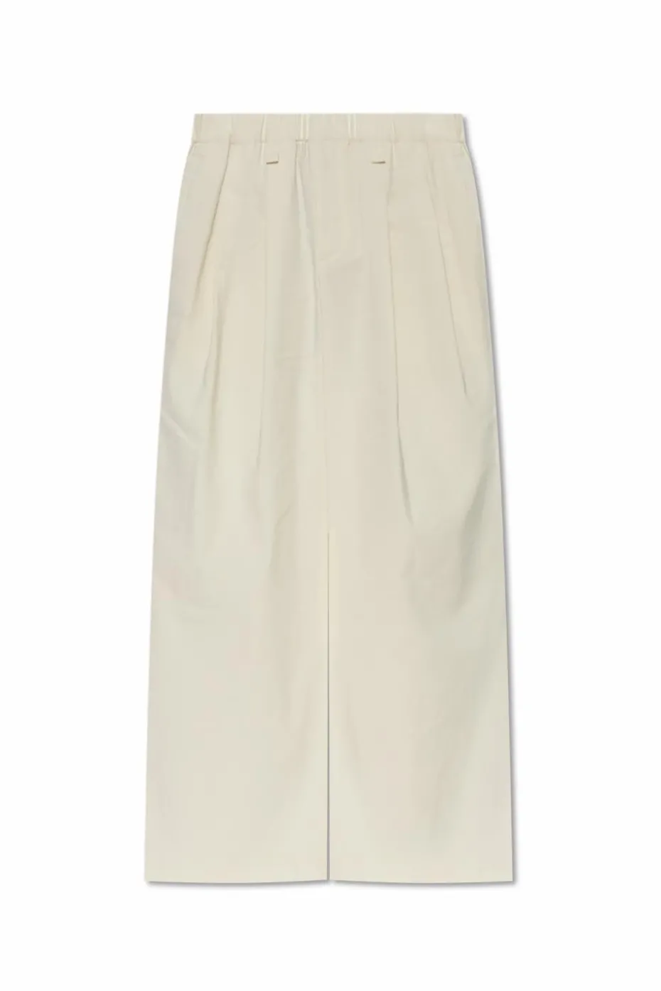 Issey Miyake cream Pleated pants