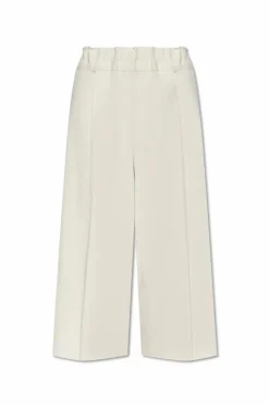 Issey Miyake cream Pleated pants
