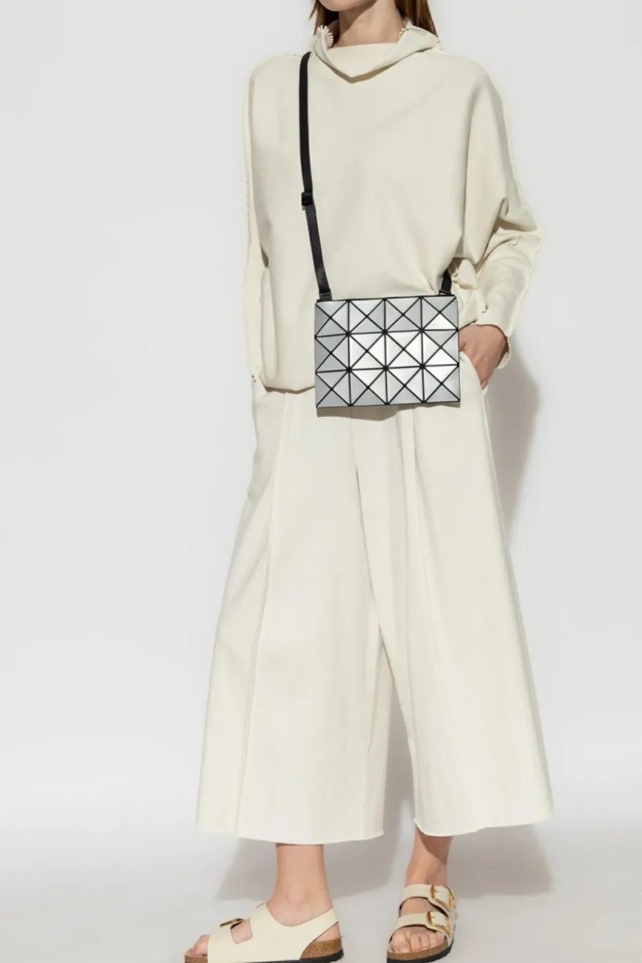 Issey Miyake cream Sweater with decorative finishing