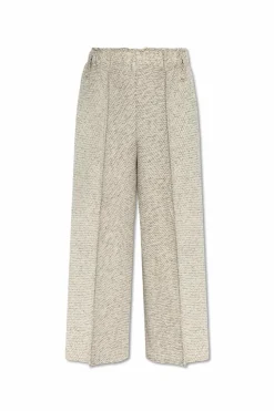 Issey Miyake GREY Pleated pants