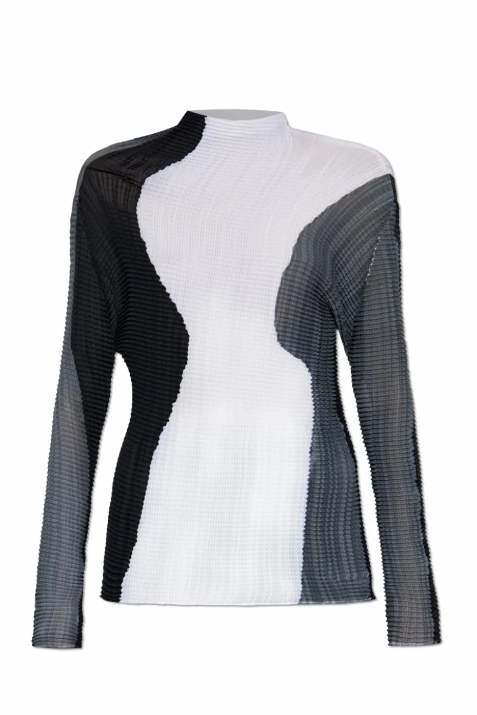Issey Miyake WHITE Pleated top