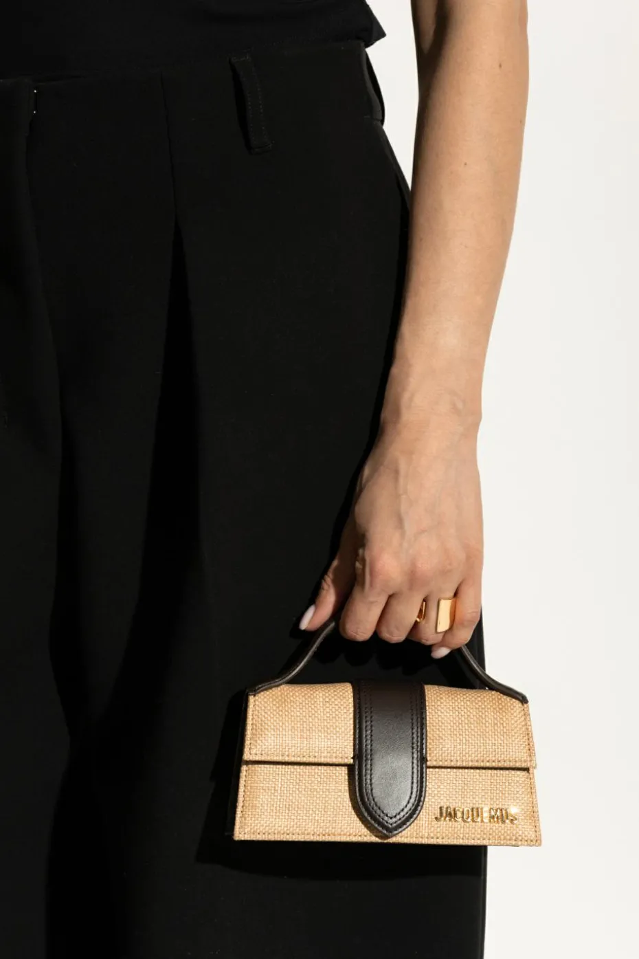 Jacquemus beige Handbag "Bambino Small"