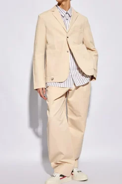 Jacquemus beige ‘Jean’ jeans with straight legs