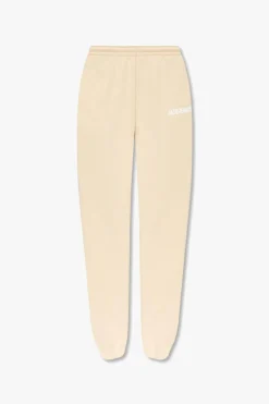 Jacquemus beige Sweatpants with logo