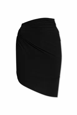 Jacquemus BLACK Drapeado Skirt