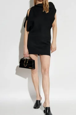 Jacquemus BLACK Dress with appliqué