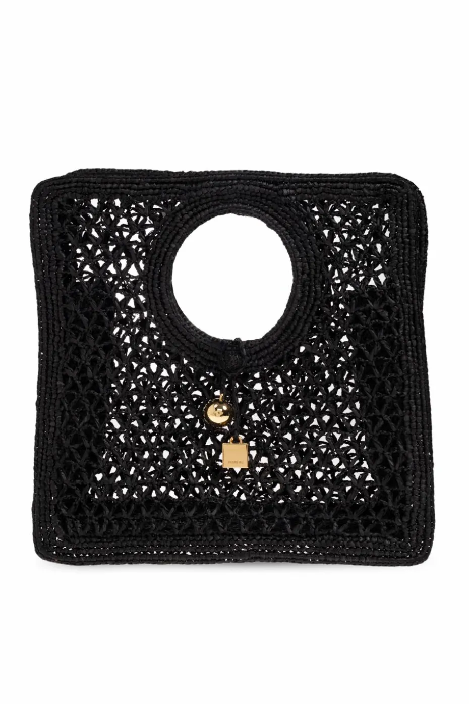 Jacquemus BLACK Handbag `Le Petit Carre Spiaggia`