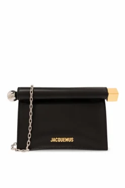 Jacquemus BLACK ‘La Petite Pochette Rond Carre’ shoulder bag