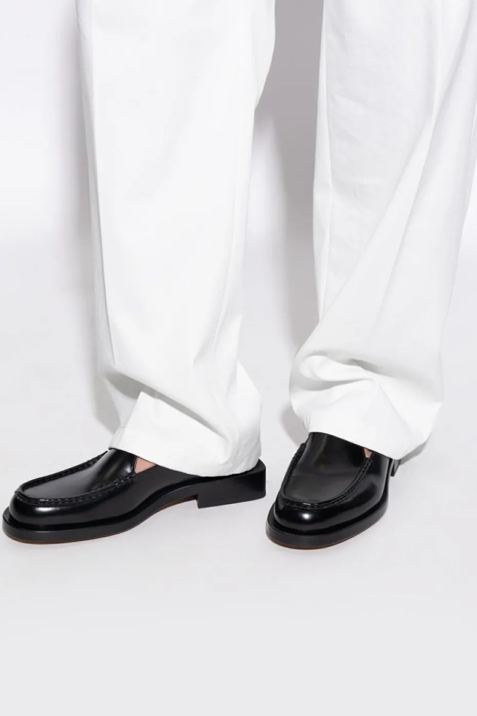 Jacquemus BLACK Leather loafers
