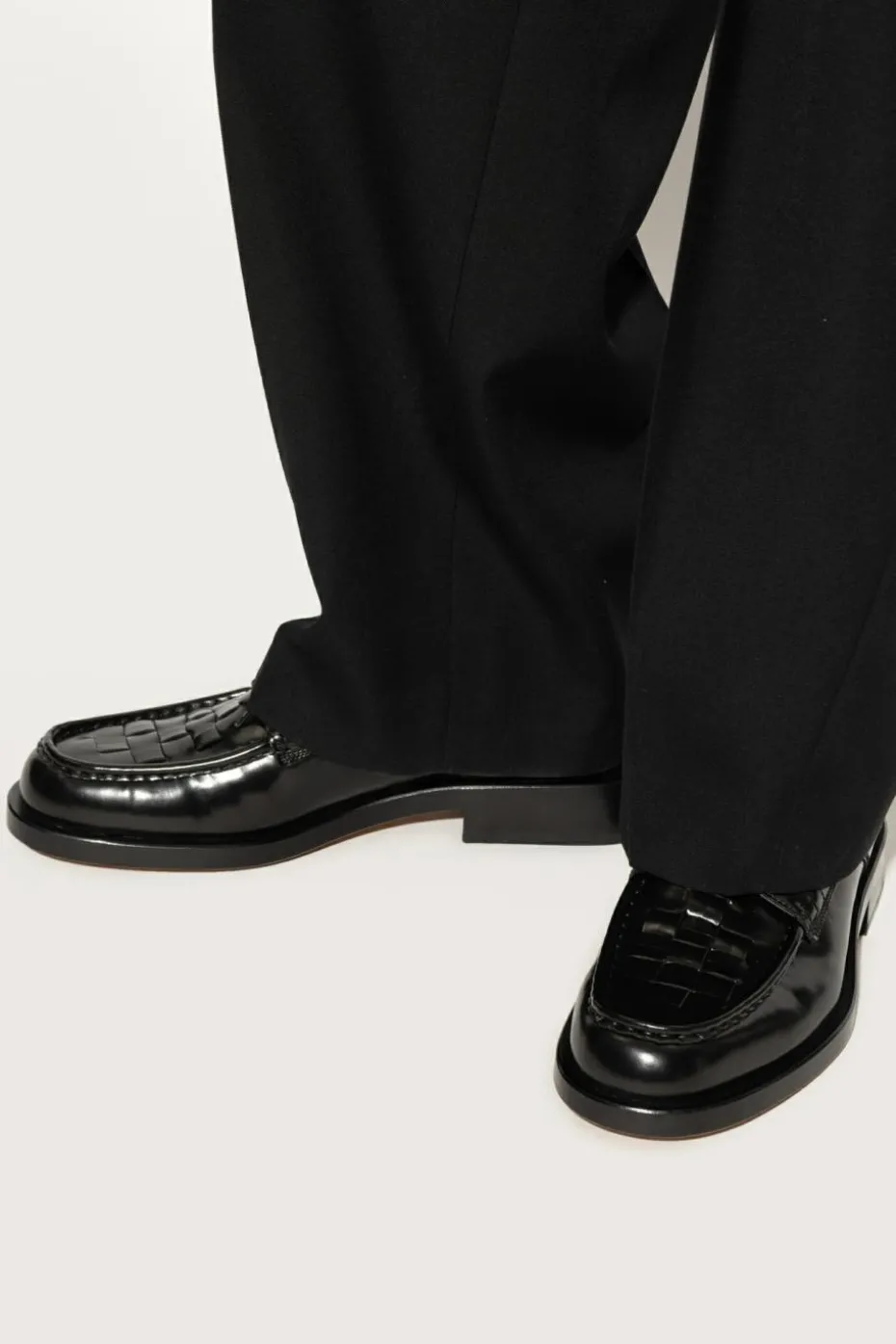 Jacquemus BLACK Leather shoes Les Derbies Tresses