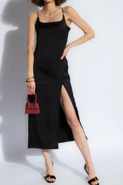 Jacquemus BLACK ‘Notte’ slip dress
