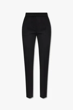 Jacquemus BLACK ‘Tibau’ pleat-front trousers