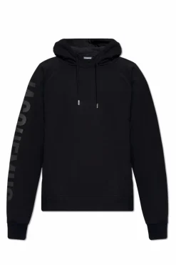 Jacquemus BLACK ‘Typo’ hoodie with logo