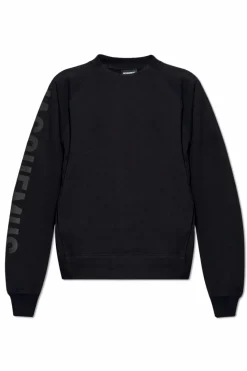 Jacquemus BLACK ‘Typo’ sweatshirt with logo
