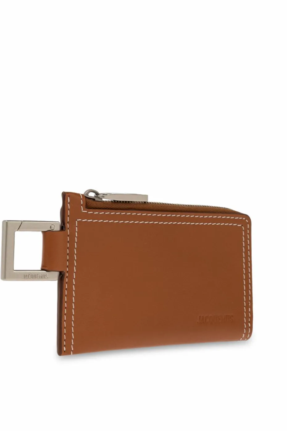 Jacquemus BROWN Card case with keychain