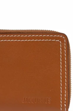 Jacquemus BROWN Card case with keychain