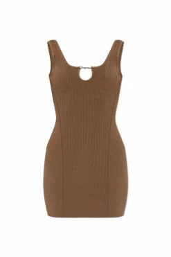 Jacquemus BROWN Dress with logo