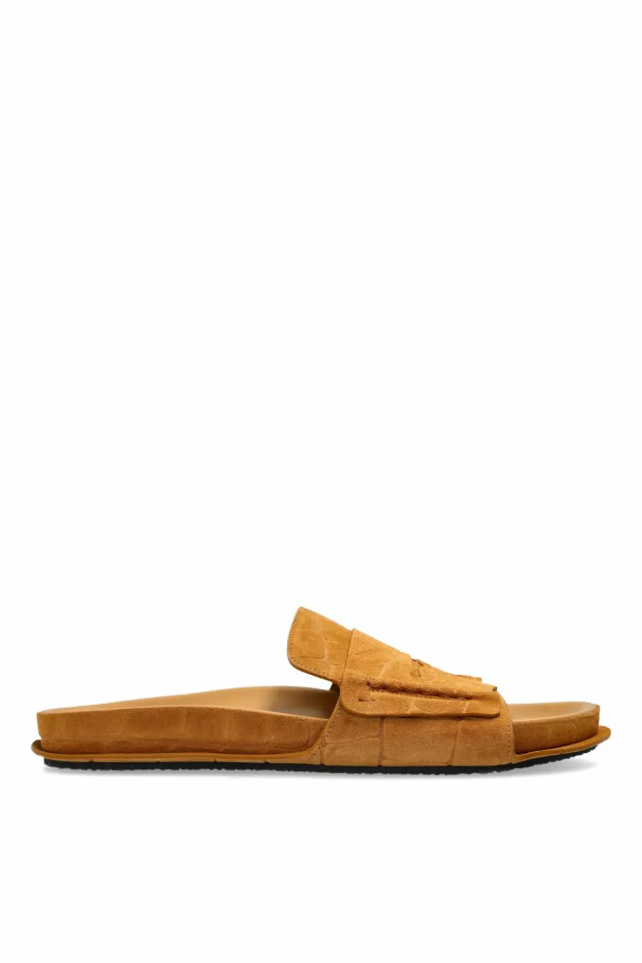 Jacquemus BROWN Leather slides