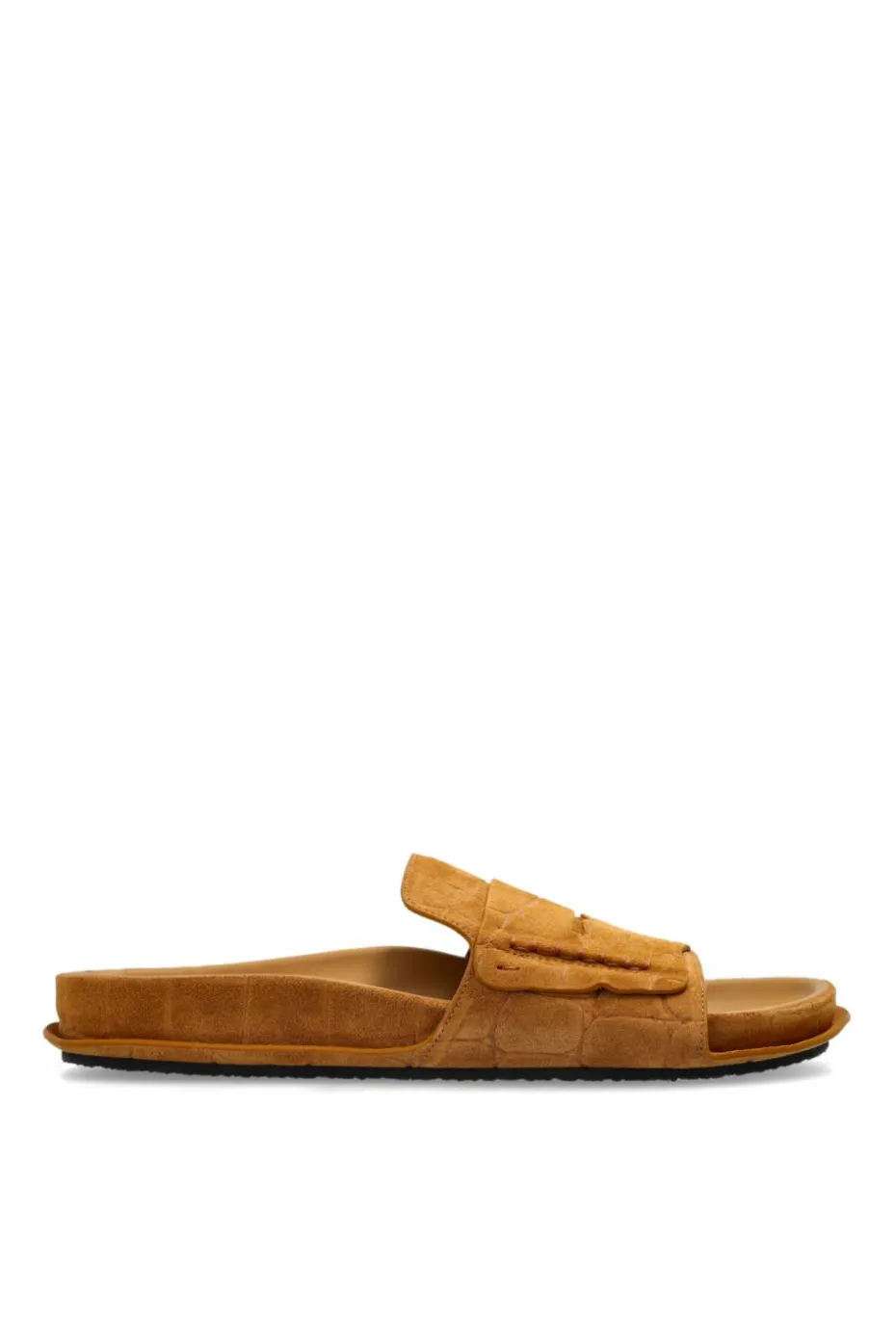 Jacquemus BROWN Leather Slides