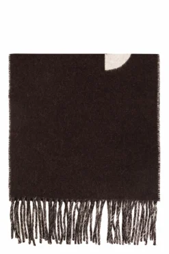 Jacquemus BROWN Scarf with logo