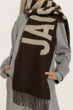 Jacquemus BROWN Scarf with logo