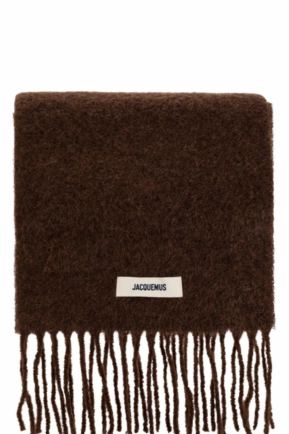 Jacquemus BROWN Scarf with logo patch