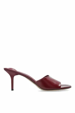 Jacquemus BURGUNDY Heeled mules "Cubisto"