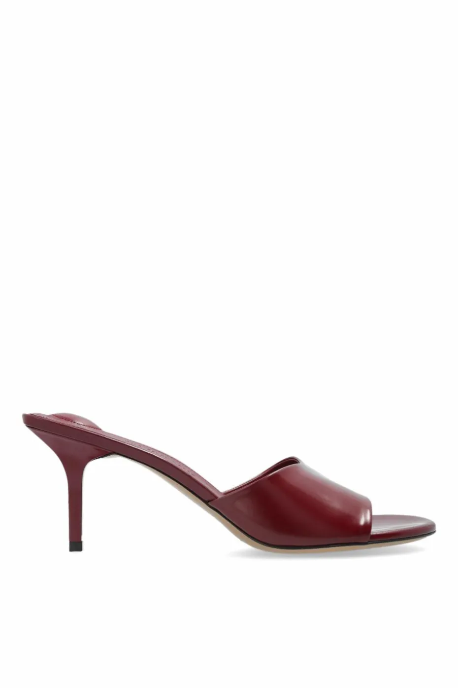 Jacquemus BURGUNDY Heeled mules "Cubisto"