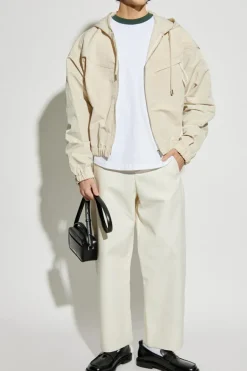 Jacquemus cream Hooded jacket ‘Bateau’