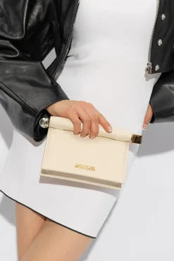 Jacquemus cream ‘La Petite Pochette Rond Carre’ shoulder bag