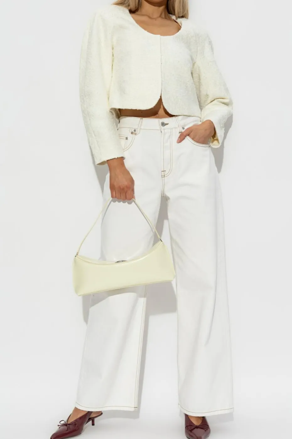 Jacquemus cream Patterned blazer