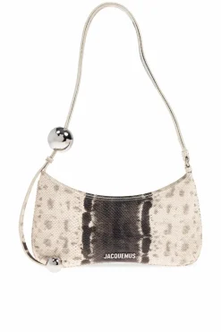 Jacquemus cream Shoulder bag "Le Bisou Perle"