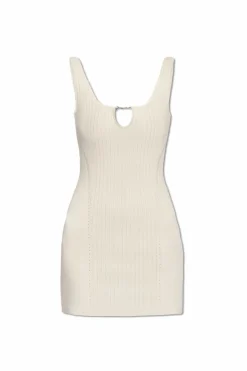 Jacquemus cream ‘Sierra’ ribbed dress