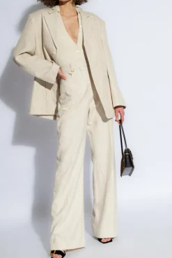 Jacquemus cream Single-breasted blazer