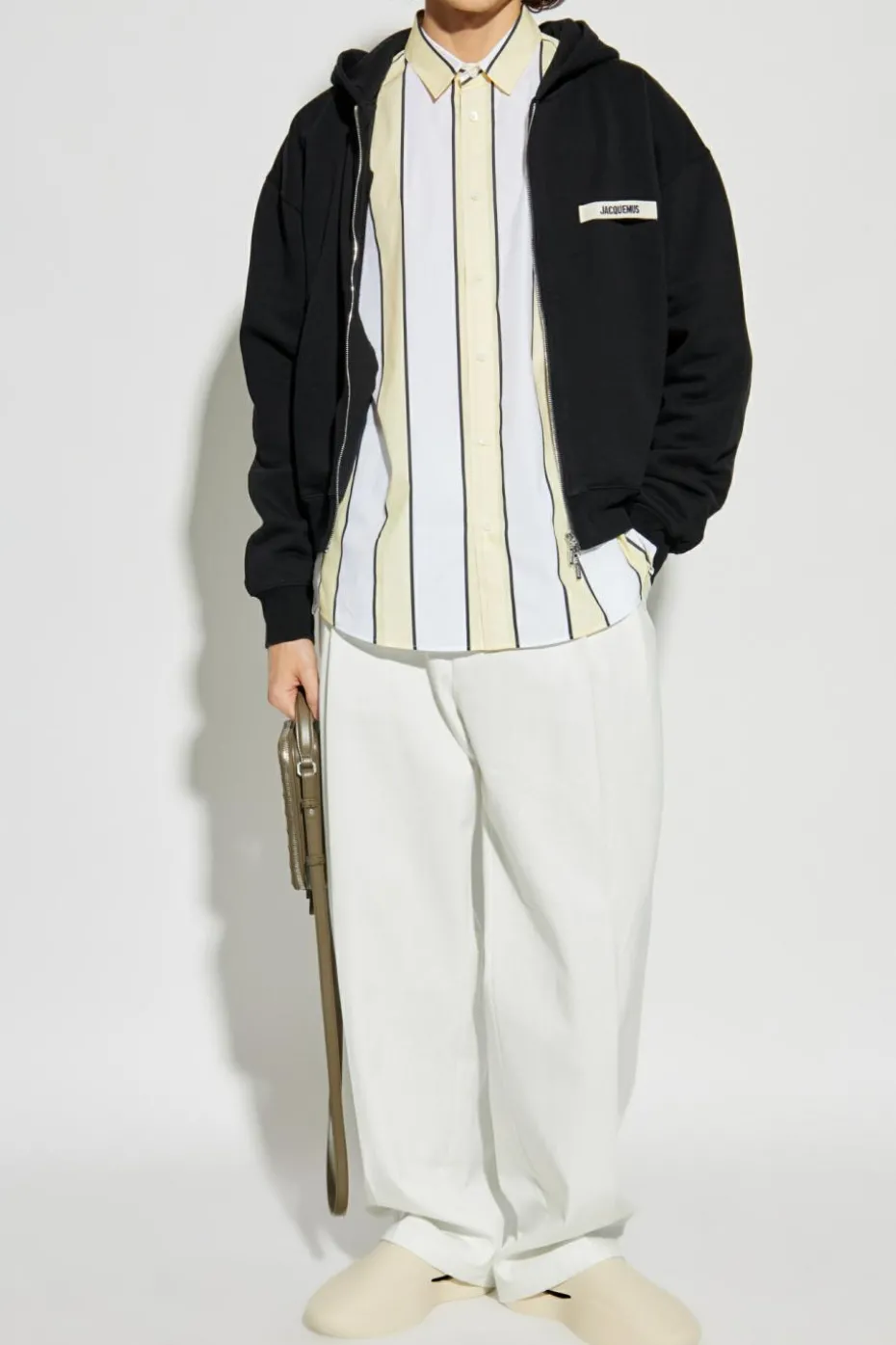 Jacquemus cream Striped shirt