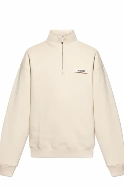 Jacquemus cream Sweatshirt with logo